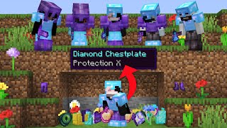 Minecraft Manhunt but Flowers Drop INSANE Items [upl. by Mannie592]