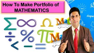 Maths Portfolio class 10th and 9th  Maths project Mathematics portfolio [upl. by Zuzana]