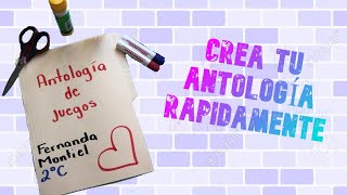 CREA TU ANTOLOGÍA [upl. by Brander]