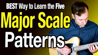 MAJOR SCALE Guitar Patterns  How to REALLY know them [upl. by Huntingdon]