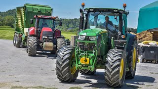 PRVA KOŠNJA 2K21  5x JOHN DEERE  Kmetija Černivec [upl. by Lesser280]