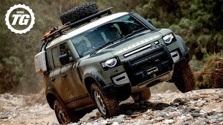 FIRST DRIVE New Land Rover Defender Review 4K  Top Gear [upl. by Noirda747]