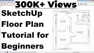 SketchUp Floor Plan Tutorial for Beginners [upl. by Letney100]