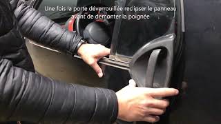 débloquer porte smart fortwo verrouillé intérieur extérieur [upl. by Euqinimod]