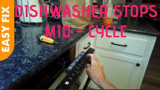 ✨ DISHWASHER STOPS MIDCYCLE EASY FIX ✨ [upl. by Carhart]