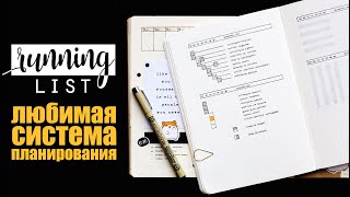 RUNNING LIST любимая СИСТЕМА ПЛАНИРОВАНИЯ недели ✨  Оформление ежедневника  BULLET JOURNAL [upl. by Ahsart]