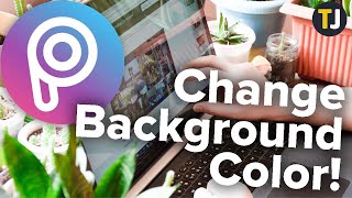 How To Change The Background Color In PicsArt [upl. by Gehman]