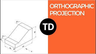 Orthographic Projection  3  Tutorial  Engineering drawing [upl. by Rebekah202]