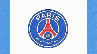 HOW TO DRAW THE PSG LOGO PARIS SAINTGERMAIN [upl. by Kelcie]