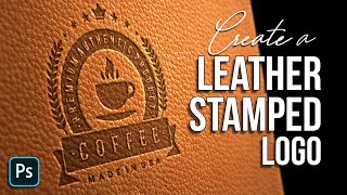 Photoshop Create The Stamped Leather Effect [upl. by Ahseined536]