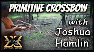 Build a Primitive Survival Crossbow with just a knife and rope [upl. by Banquer]