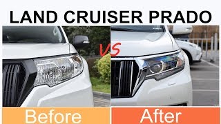 LAND CRUISER PRADO Halogen to LED Installation [upl. by Aiynat]