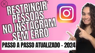 Como Restringir o Instagram [upl. by Bari]