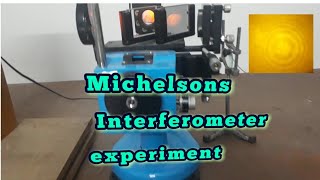 Michelson Interferometer experiment using sodium light source [upl. by Elaine]