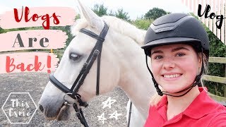 Vlog  Day in the Life Feeding Cleaning  Riding the Horses  This Esme [upl. by Aihcats]