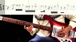 Bass TAB  Something  The Beatles [upl. by Suravart240]