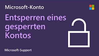 So entsperrst du ein gesperrtes MicrosoftKonto Microsoft [upl. by Areic]