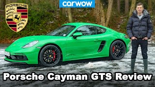 Porsche Cayman GTS 2021 review  060mph 14mile amp drifted in snow [upl. by Legin]