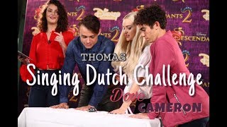 Can DOVE THOMAS and CAMERON SING in DUTCH [upl. by Anoif]