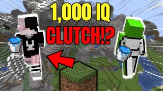 1000 IQ Minecraft CLUTCH [upl. by Wilmott]