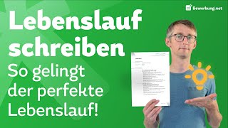 Lebenslauf erstellen  Den perfekten Lebenslauf schreiben [upl. by Wyly405]