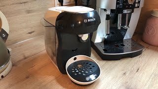 Bosch Tassimo happy tas1007 Unboxing TEST amp Review [upl. by Eniruam383]