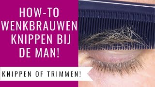 WENKBRAUWEN KNIPPEN BIJ DE MAN  TUTORIAL  Dazzling Beauty [upl. by Nahgaem]