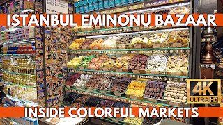 ISTANBUL TURKEY 2024 CITY CENTER MARKETS AROUND EMINONU BAZAAR 4K UHD WALKING TOUR AT MARCH [upl. by Wendy261]