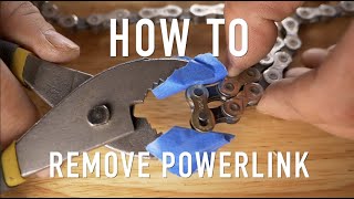 How To Remove Powerlink or Quick Link from Bike Chain without special tools [upl. by Rhys668]