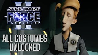 All Costumes in Star Wars The Force Unleashed II  PC [upl. by Rayford978]