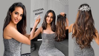 Get Sangeeth Ready With Us  Hair Extensions For Short Hair  Blend Hair Extensions Like A Pro [upl. by Nailil]