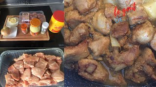 CUISINER AVEC MOISautés de porc à la moutarderecette facile et rapide [upl. by Adela901]