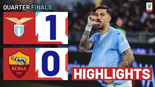 LAZIOROMA 10  HIGHLIGHTS  3 Red Cards in a Fierce Rome Derby  Coppa Italia Frecciarossa 202324 [upl. by Liggett]