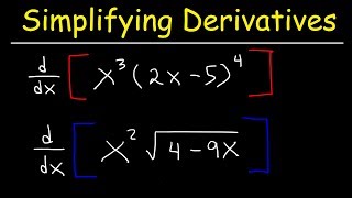 Simplifying Derivatives [upl. by Anawak360]