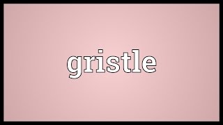 Gristle Meaning [upl. by Nitram]