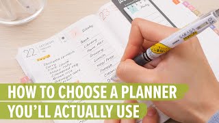 How to Choose a Planner You’ll Actually Use [upl. by Retlaw702]