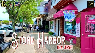 Stone Harbor New Jersey Downtown 4K Walking Tour [upl. by Alejoa607]