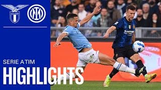 LAZIO 31 INTER  HIGHLIGHTS  SERIE A 2122  Nerazzurri on wrong end of Lazios comeback ⚫🔵 [upl. by Ahders]