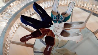 MANOLO BLAHNIK JUST LAUNCHED AT NET A PORTER amp I HAVE FOUR NEW PAIRS TO SHOW YOU [upl. by Owens]