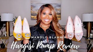 MANOLO BLAHNIK HANGISI PUMPS REVIEW SIZING INFO POCKETSANDBOWS [upl. by Eenehs]