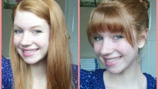 How To Cut Your Own BangsFringe at Home [upl. by Gudren]