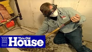 How to Install a Sump Pump  This Old House [upl. by Nyvek]