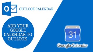 Microsoft Outlook  Add Google Calendar into Outlook [upl. by Cornelia]