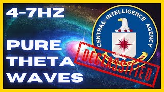 47hz PURE Theta Waves  CIA Hemi Sync  WONDERFUL Brain Stimulation  Binaural Beats [upl. by Nohtiek]