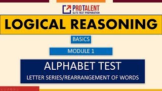 Logical Reasoning I Basics Module 1 I Best Way to learn Alphabet test [upl. by Mullen]