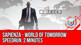 Hitman  Sapienza Speedrun 2 Minutes  Suit Only Sniper Rifle Xbox One [upl. by Rosenblatt]