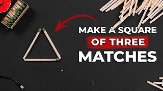 Move one match and make a square from a triangle  Impossible matches puzzles Part 1 [upl. by Hale]