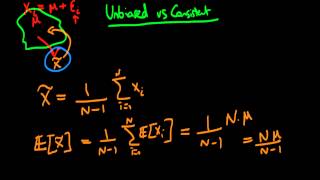 Unbiasedness vs consistency of estimators  an example [upl. by Urania]