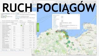 MAPA POCIĄGÓW  Śledzenie i ruch pociągów na żywo  Mapa kolejowa PKP [upl. by Lekcar]