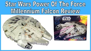 Star Wars Power Of The Force Electronic Millennium Falcon Review [upl. by Harl]